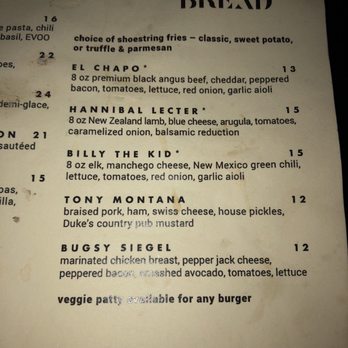 Social Hall - The burgers are named after notorious outlaws lol - Bars Near Me - Tempe, Arizona Social Hall - The burgers are named after notorious outlaws lol - Bars Near Me - Tempe, Arizona
