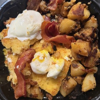 B Town Diner - Bacon cornbread Benedict - Diners Near Me - Bellingham, Massachusetts B Town Diner - Bacon cornbread Benedict - Diners Near Me - Bellingham, Massachusetts