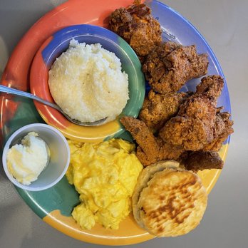 The Breakfast Klub - a colorful plate of food - Southern Near Me - Houston, Texas The Breakfast Klub - a colorful plate of food - Southern Near Me - Houston, Texas
