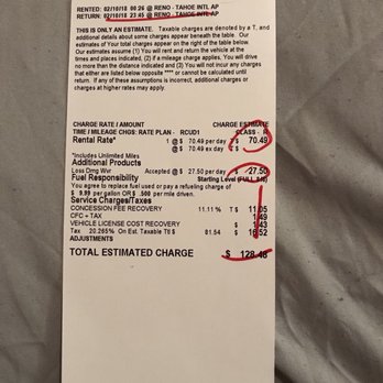 Dollar Car Rental - the last rental contract that Filipino guy gave and the amount below $148 he said that's the money they will on my credit card. - Car Rental Near Me - Reno, Nevada Dollar Car Rental - the last rental contract that Filipino guy gave and the amount below $148 he said that's the money they will on my credit card. - Car Rental Near Me - Reno, Nevada