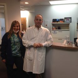 Perry Hall Family Dental - Dr. Fried at the reception counter