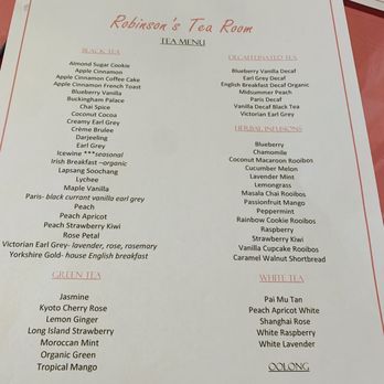 Robinsons Tea Room - Desserts Near Me - Stony Brook, New York