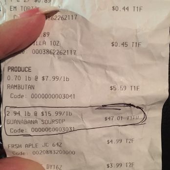 Pete's Fresh Market - Proof of the very expensive spoiled soursop that I bought - Grocery Near Me - Bridgeview, Illinois Pete's Fresh Market - Proof of the very expensive spoiled soursop that I bought - Grocery Near Me - Bridgeview, Illinois