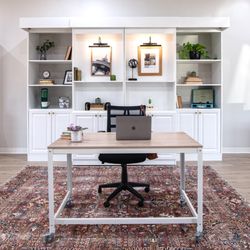 Murphy Bed Depot - Trending Library Bed serves as a unique and personalized backdrop for all your zoom meetings...and turns into a comfy space for guests!