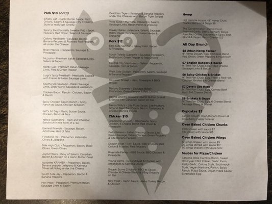 Menu photo 2 Pizza Cat Toledo, OH