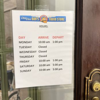 Choo Choo Bob’s Train Store - Hours - Toy Stores Near Me - Saint Paul, Minnesota