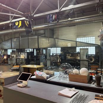 Third Degree Glass Factory - Glass blowing area - Art Galleries Near Me - Saint Louis, Missouri