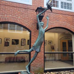 Simsbury Library Memorial Sculpture - Memorial statue