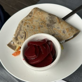 Elvira's Cafe - Veggies Delight Crepe and Pickled Beets - American Near Me - Sevierville, Tennessee Elvira's Cafe - Veggies Delight Crepe and Pickled Beets - American Near Me - Sevierville, Tennessee