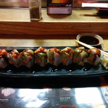 Tampopo Restaurant - Spicy Shrimp Killer (crab, avocado, cucumber and shrimp) - Sushi Bars Near Me - Gardena, California Tampopo Restaurant - Spicy Shrimp Killer (crab, avocado, cucumber and shrimp) - Sushi Bars Near Me - Gardena, California