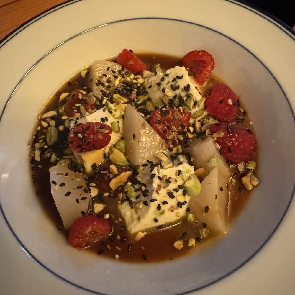 Baby Bistro - Turnip, raspberry and tofu (from the best there is, Meiji in Gardena) - Salad Near Me - Los Angeles, California Baby Bistro - Turnip, raspberry and tofu (from the best there is, Meiji in Gardena) - Salad Near Me - Los Angeles, California