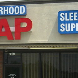 Neighborhood CPAP - Neighborhood CPAP's sign as seen from Highway 31 in Pelham.
