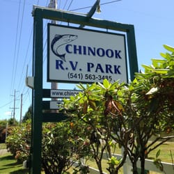 Chinook RV park sign