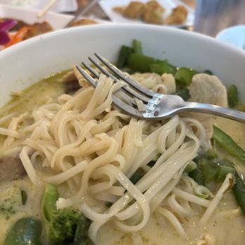 Smiling Banana Leaf - Green Curry Noodles - Thai Near Me - Pittsburgh, Pennsylvania Smiling Banana Leaf - Green Curry Noodles - Thai Near Me - Pittsburgh, Pennsylvania