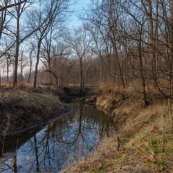 City of Liberty - Rush Creek along the eastern border of Walnut Woods Conservation Area