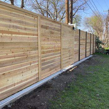 Salgado Fencing - 7'horizotal fence with a sliding gate - Fences & Gates Near Me - Forest Hill, Texas Salgado Fencing - 7'horizotal fence with a sliding gate - Fences & Gates Near Me - Forest Hill, Texas