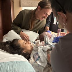 The Natural Birthing Center - Sandra got this beautiful picture moments after our daughter was born :)