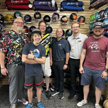 Tom Kelley's Bowling Pro Shop - Chris "Schlem" Schlemmer (Roto Grip), Tom Kelley, Brett Cooper (Storm), Parker Tipton (Storm) - Sporting Goods Near Me - Omaha, Nebraska