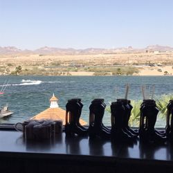 River Bar - Sitting at the bar gets you a great view of the river
