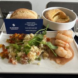 Agence Air France - Business class meal.