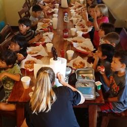 Summer Camp lunch time!!