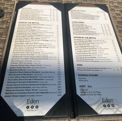 Menu photo 5 Eden Trattoria Etobicoke, ON Menu photo 5 Eden Trattoria Etobicoke, ON
