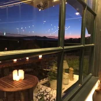 Mission Ranch - Sunset view at Corner window overlooking patio and bay - Venues & Event Spaces Near Me - Carmel, California Mission Ranch - Sunset view at Corner window overlooking patio and bay - Venues & Event Spaces Near Me - Carmel, California