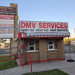 DMV - This is not a DMV. It's a little hut that offers DMV services.