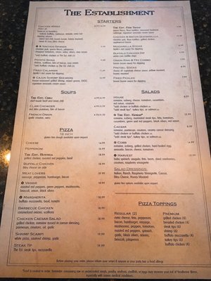 Menu photo 4 The Establishment Chelmsford, MA