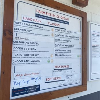 Del's Roadside - Ice cream menu - Burgers Near Me - Rhinebeck, New York