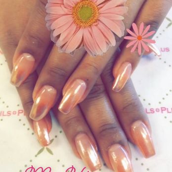 Nails Plus - Rose Gold chrome ombré - Nail Salons Near Me - Santa Ana, California Nails Plus - Rose Gold chrome ombré - Nail Salons Near Me - Santa Ana, California