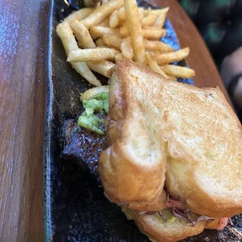 Geisha - Brisket sandwich and fries - Sushi Bars Near Me - Brea, California