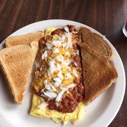 Our Place - Yummy Home Style Food!! Chili Omelette!