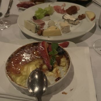 Koberl At Blue - Creme brulee and cheese plate. - New American Near Me - San Luis Obispo, California Koberl At Blue - Creme brulee and cheese plate. - New American Near Me - San Luis Obispo, California