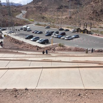 Mike O'Callaghan - Pat Tillman Memorial Bridge - View down to the parking lot - Landmarks & Historical Buildings Near Me - Clark County, Nevada Mike O'Callaghan - Pat Tillman Memorial Bridge - View down to the parking lot - Landmarks & Historical Buildings Near Me - Clark County, Nevada