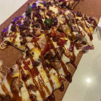 Lucky's Restaurants - Happy Hour BBQ Chicken Flatbread - Steakhouses Near Me - Petoskey, Michigan Lucky's Restaurants - Happy Hour BBQ Chicken Flatbread - Steakhouses Near Me - Petoskey, Michigan