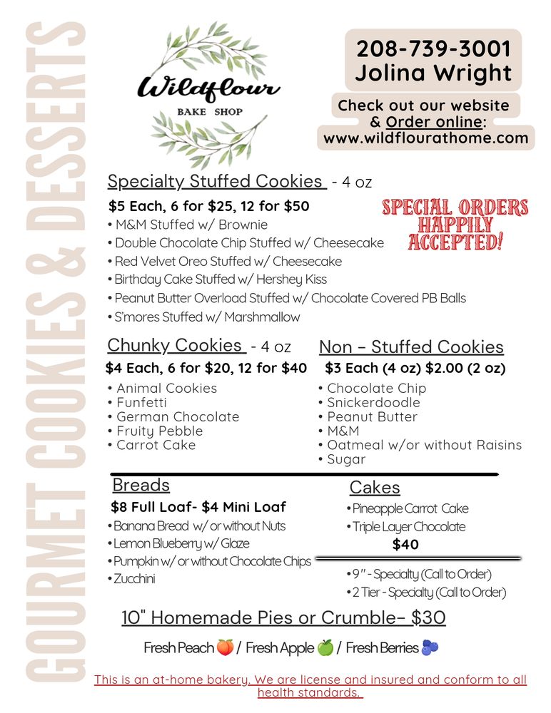 WILDFLOUR BAKE SHOP Logo