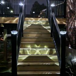 Deck Doctor - Newly built deck with lights