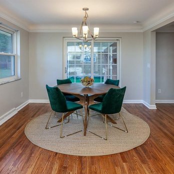 Fix it Frank - A newly remodeled dining room in Blue Ash. Freshly refinished hardwood, new paint, new lighting, and more - Handyman Near Me Fix it Frank - A newly remodeled dining room in Blue Ash. Freshly refinished hardwood, new paint, new lighting, and more - Handyman Near Me