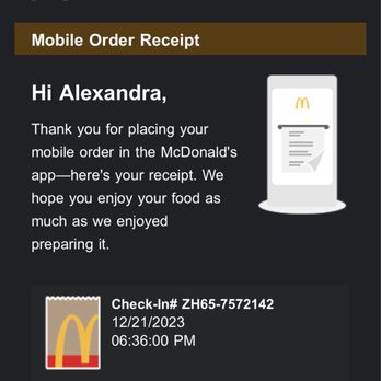 McDonald's - My receipt, showing proof and location as I showed the same to the Manager. - Fast Food Near Me - Burbank, California McDonald's - My receipt, showing proof and location as I showed the same to the Manager. - Fast Food Near Me - Burbank, California