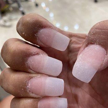 Luxury Nails Spa - My nails look all different shapes other that what I asked for coffin - Nail Salons Near Me - Rancho Cucamonga, California