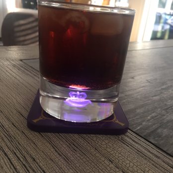 Bayside Wines & Spirits - Glass and light up coaster that came with a bottle of Crown . Very cool! - Beer, Wine & Spirits Near Me - Selbyville, Delaware