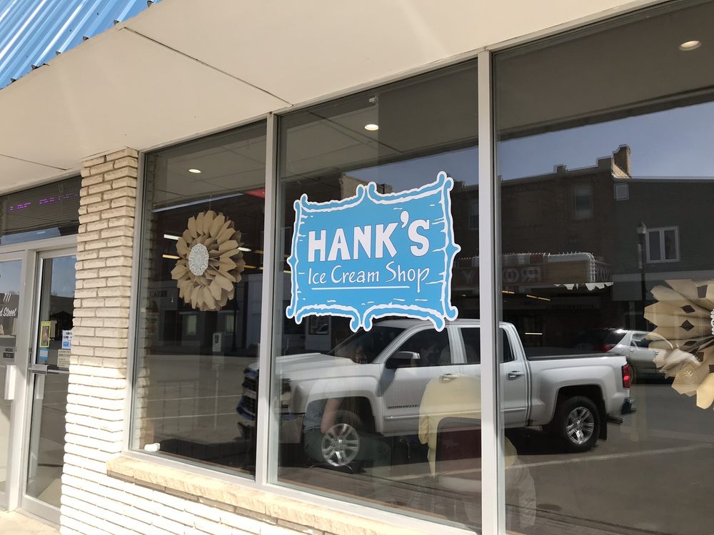 Hank's Ice Cream Shop Logo