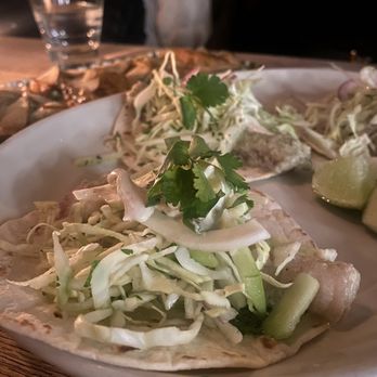 Black Bottle - Local Albacore Grilled Fish Tacos W Cilantro Crema - New American Near Me - Bellevue, Washington Black Bottle - Local Albacore Grilled Fish Tacos W Cilantro Crema - New American Near Me - Bellevue, Washington