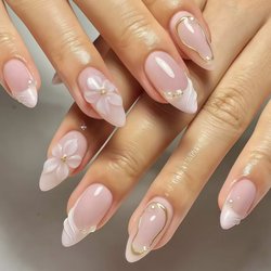 Kim Nails & Beauty Lounge - Glazed chrome manicure in Emeryville for a subtle shine that catches the light beautifully.