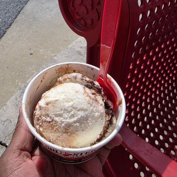 Bruster's Real Ice Cream - Small Cup - 1 scoop of Jamaican Me Crazy (Coconut Ice Cream with Fudge Swirl & Almonds) - June 2026 - Ice Cream & Frozen Yogurt Near Me - Gaithersburg, Maryland