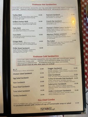 Menu photo 2 Firehouse Cafe Los Alamitos, CA