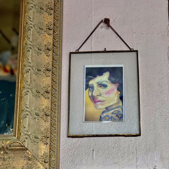 Kamoli Market - I was joking with my sisters and said this could be Prince's mom. All jokes aside, this is a sweet little piece of artwork. - Cafes Near Me - San Juan, Puerto Rico Kamoli Market - I was joking with my sisters and said this could be Prince's mom. All jokes aside, this is a sweet little piece of artwork. - Cafes Near Me - San Juan, Puerto Rico