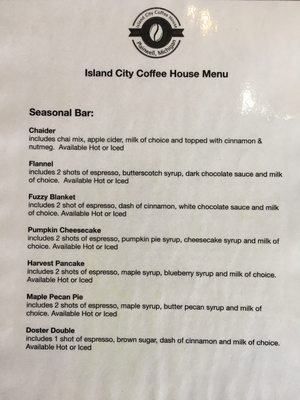Menu photo 6 Island City Coffee Shop Plainwell, MI
