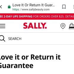 Sally Beauty - Return Policy